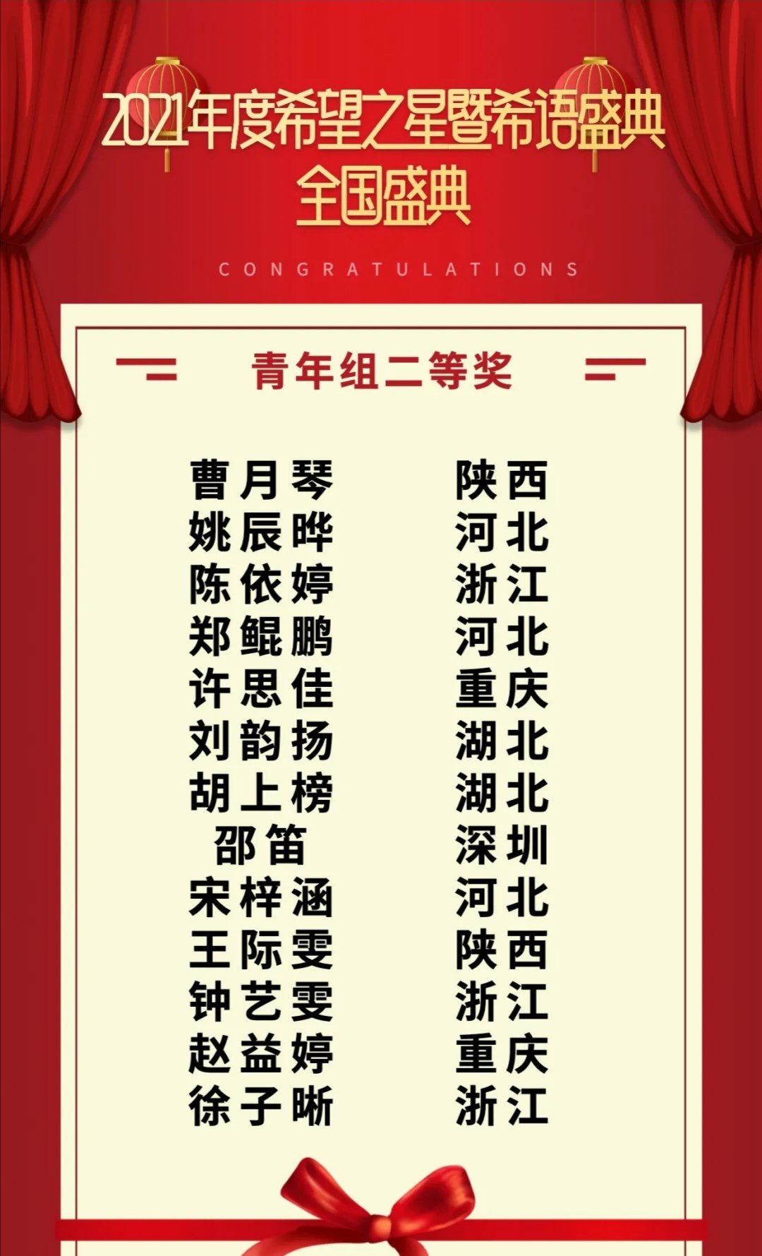 取得优异成绩